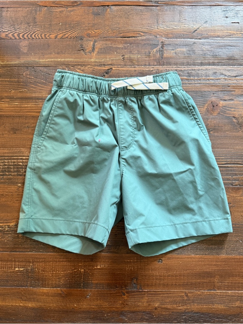 Crewcuts Teal Elastic-Waist Kids Shorts Sz 7